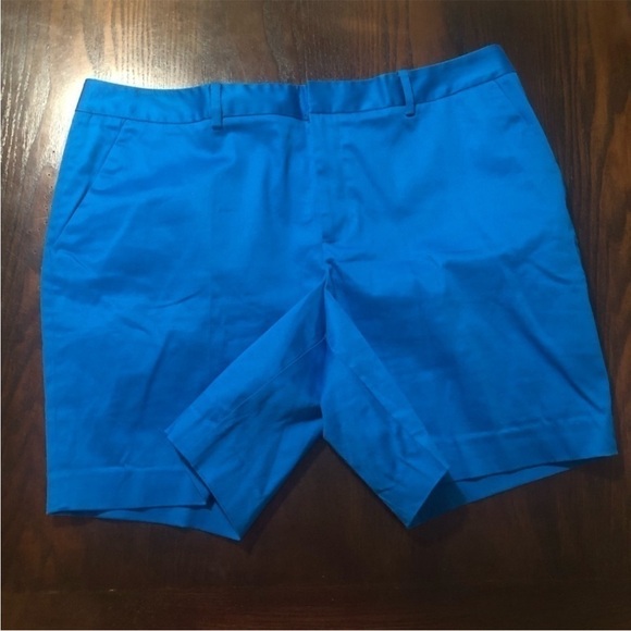 NEW COLDWATER CREEK PEACOCK Blue size16 Bermuda shorts Stretchy comfy summer - Picture 7 of 7